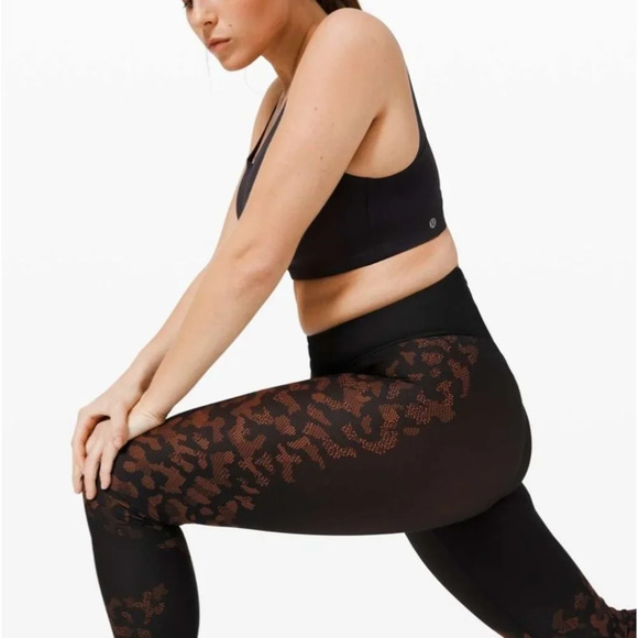 Lululemon Mapped Out  High Rise Tight 28" in *Camo Black / Brick Size 4 - Picture 1 of 16